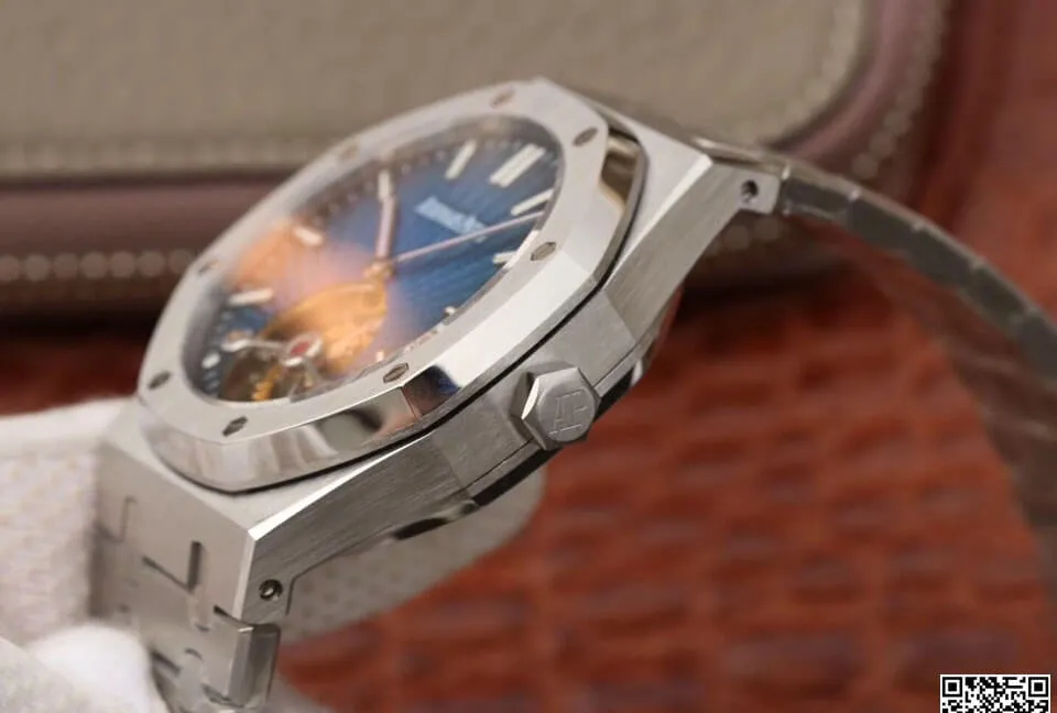 Audemars Piguet Royal Oak Tourbillon 26522TI.OO.1220TI.01 JF Factory 1:1 Best Edition Replica Watch Blue Dial